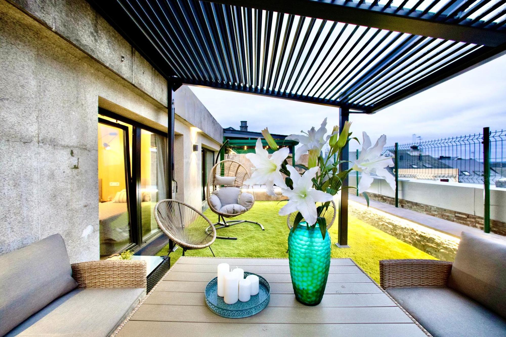 Lucus Skyline & Terrace Apartment Луго Екстериор снимка
